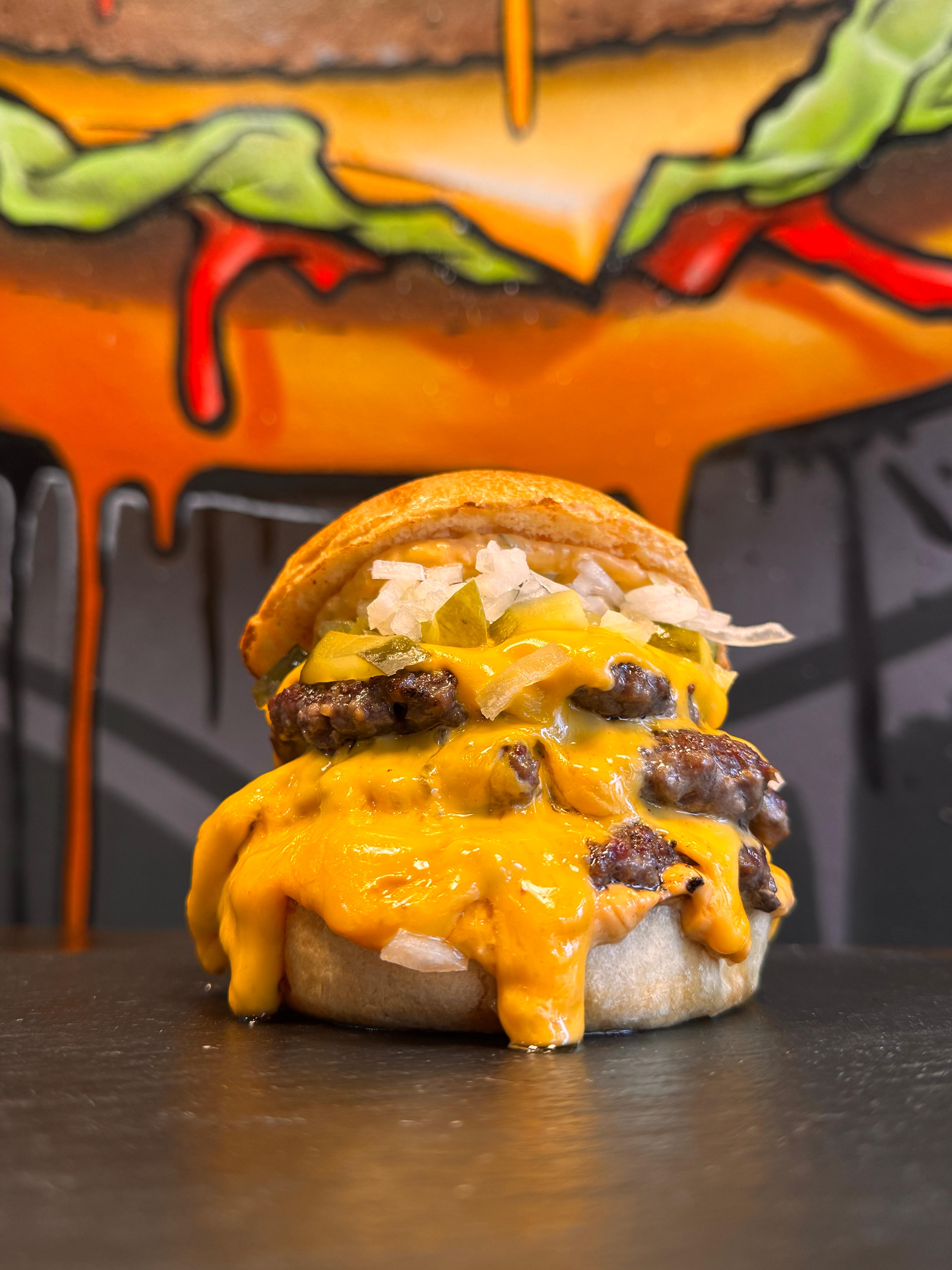 Triple Cheese Smash Burger